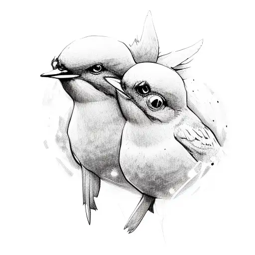 Three little birds representing my kids  tattoo design idea