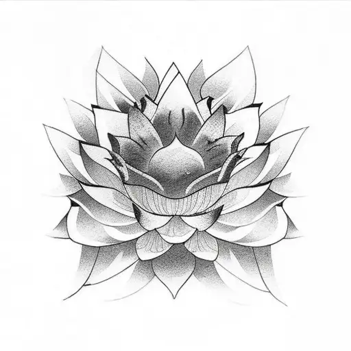 lotus flower with The name Patrick underneath  tattoo design idea
