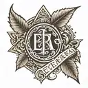 I need a tattoo made, something that represents strength and protection, with the letters Ezra in it tattoo design idea