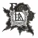 I need a tattoo made, something that represents strength and protection, with the letters Ezra in it tattoo design idea