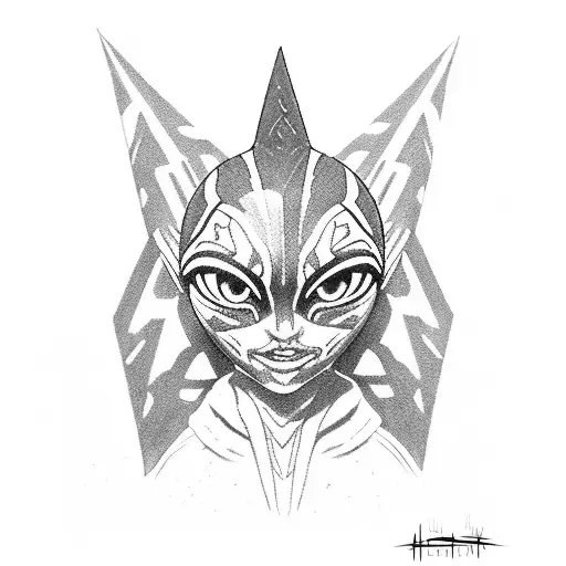 ahsoka  tattoo design idea