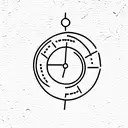 timeline with two dates tattoo design idea