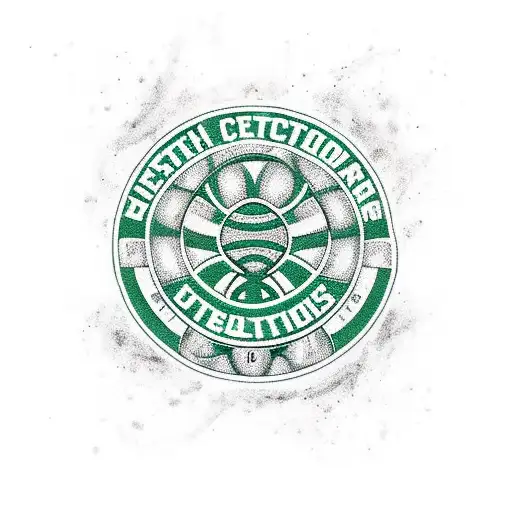 New School "Boston Celtics" SemiPermanent Tattoos BlackInk AI