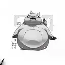 snorlax  tattoo design idea