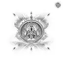 crown strength water soul tattoo design idea