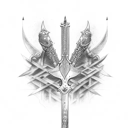 3 Sword tattoo design idea