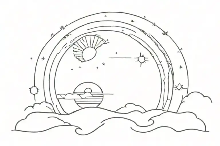 don't let the sun go down on me  tattoo design idea