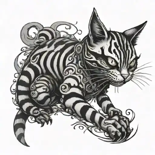 alice madness returns with cheshire cat tattoo design idea