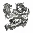 Alice madness returns tattoo tattoo design idea