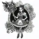 Alice madness returns tattoo tattoo design idea