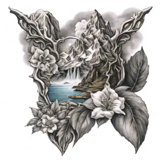 mont blanc  tattoo design idea