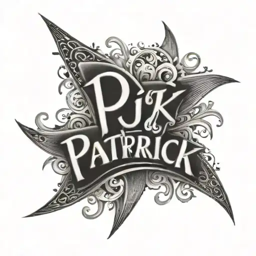 Patrick name written tattoo design idea