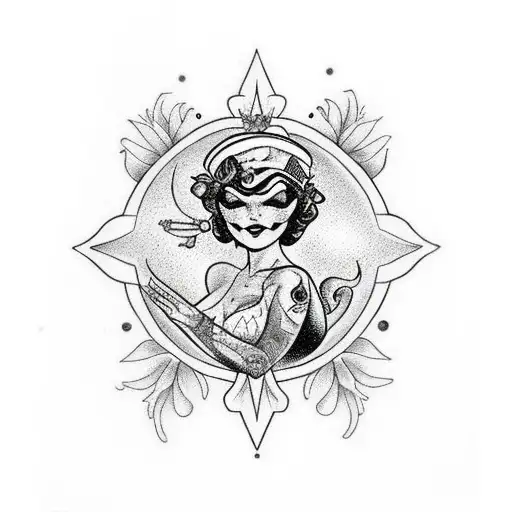 mariposa com olhos tattoo design idea