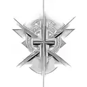 Christian Cross tattoo design idea