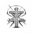 Christian Cross tattoo design idea