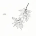 a cocoa tree tattoo design idea