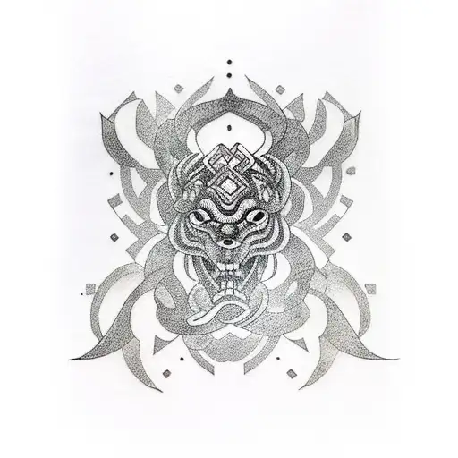 Nordic armband tattoo design idea