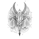 elfo com um arco e flecha  tattoo design idea