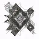 stoic virtues tattoo design idea