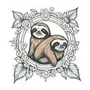 sin of sloth tattoo design idea