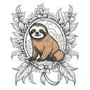 sin of sloth tattoo design idea