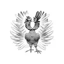 Mexican Fighting Rooster tattoo design idea