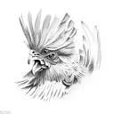 Mexican Fighting Rooster tattoo design idea