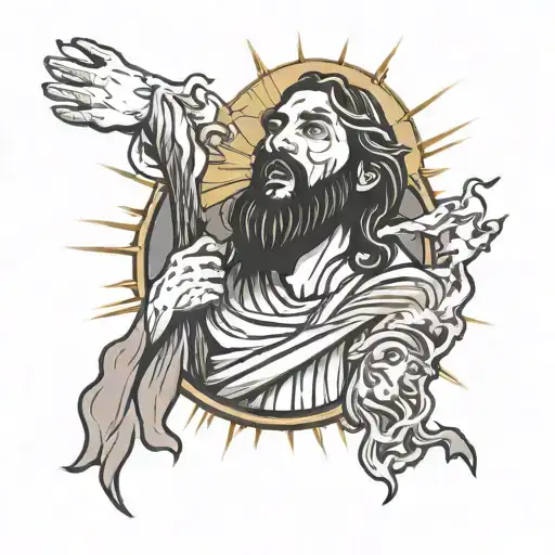 Jesus God a powerful story tattoo design idea