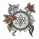   God Yahweh  tattoo design idea