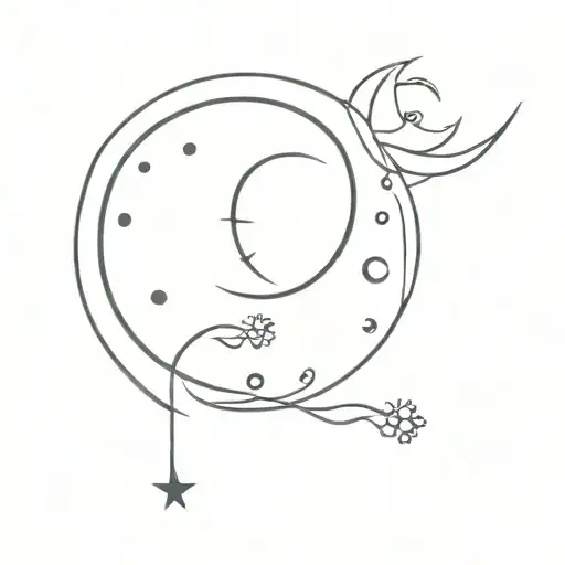 semicolon tattoo sun moon tattoo design idea