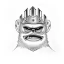 king knuckles tattoo design idea