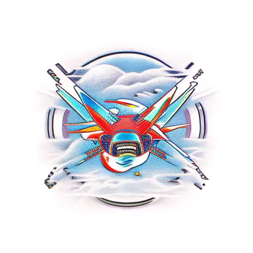90s japanese sport cars tattoo design idea