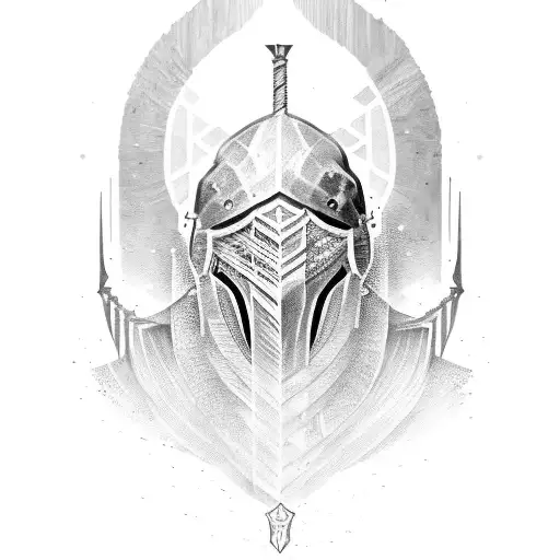 knight  tattoo design idea