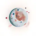 crescent planet mars with trees tattoo design idea