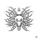 Scorpion tattoo design idea
