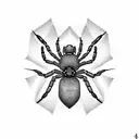 Spider tattoo design idea