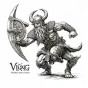 viking warrior tattoo design idea