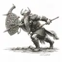 viking warrior tattoo design idea