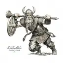 viking warrior tattoo design idea