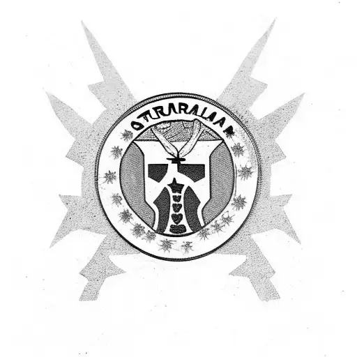Australian army tattoo design idea