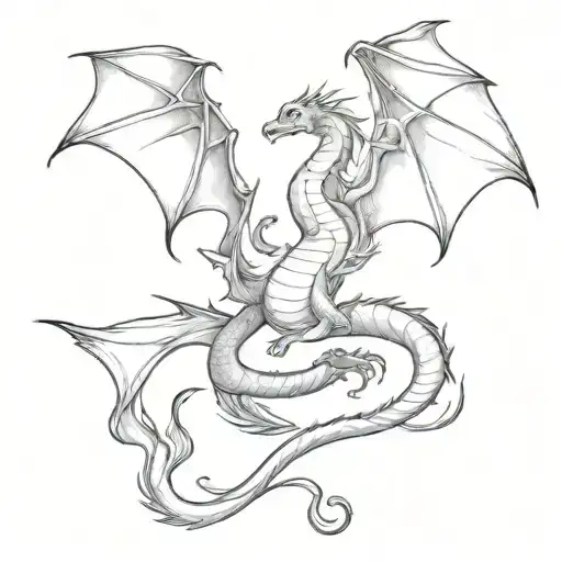 harry potter dragons books tattoo design idea