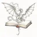 harry potter dragons books tattoo design idea