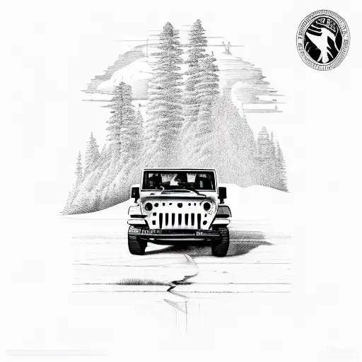 jeep family music god tattoo design idea