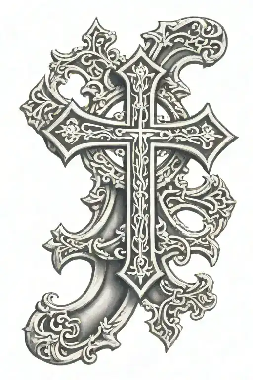 Lithuanian Soldier, Medieval, Orthodox Christian Cross, Religious tattoo design idea