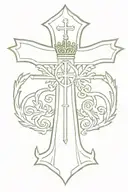 Orthodox Christian Cross, Lithuanian coat of arms, Patriotic tattoo design idea