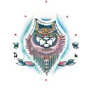 word Altai on russian language  tattoo design idea