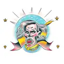 word Altai on russian language  tattoo design idea