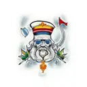 word Altai on russian language  tattoo design idea