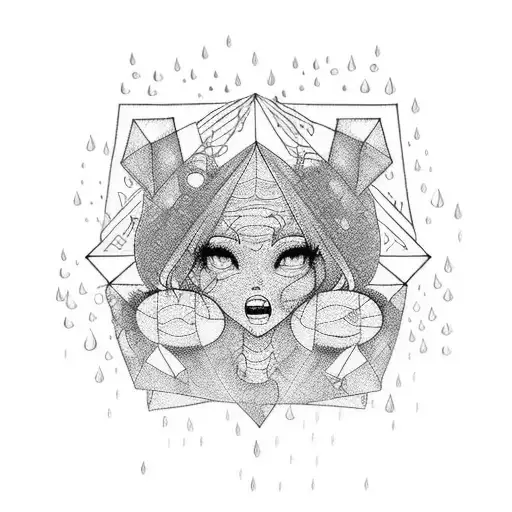 dancing in the rain tattoo design idea