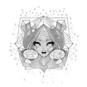 dancing in the rain tattoo design idea